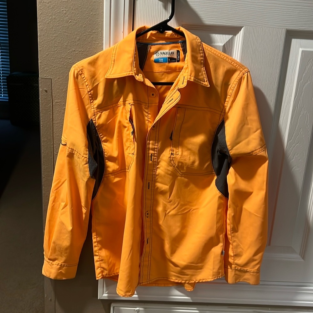 Magellan Orange Button Down
